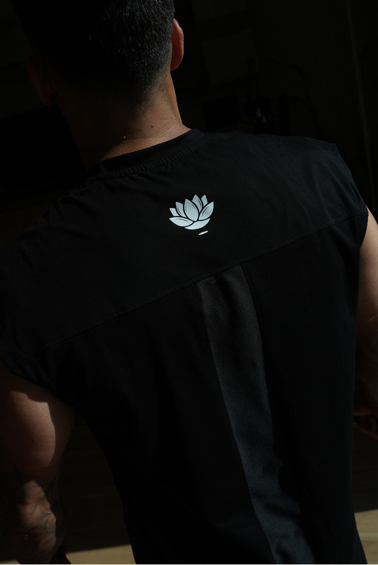 Camiseta deportiva sin mangas Ónix