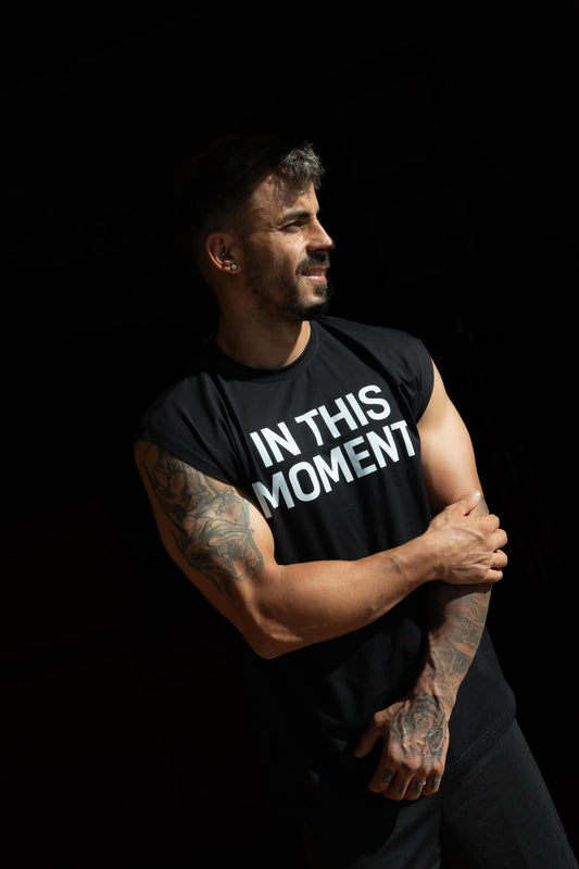 Camiseta deportiva sin mangas Ónix